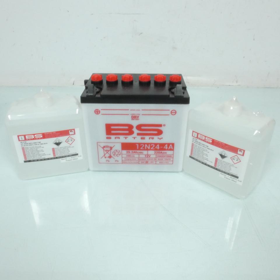 Batterie BS Battery pour deux roues 12N24-4A / 12V 24Ah Neuf