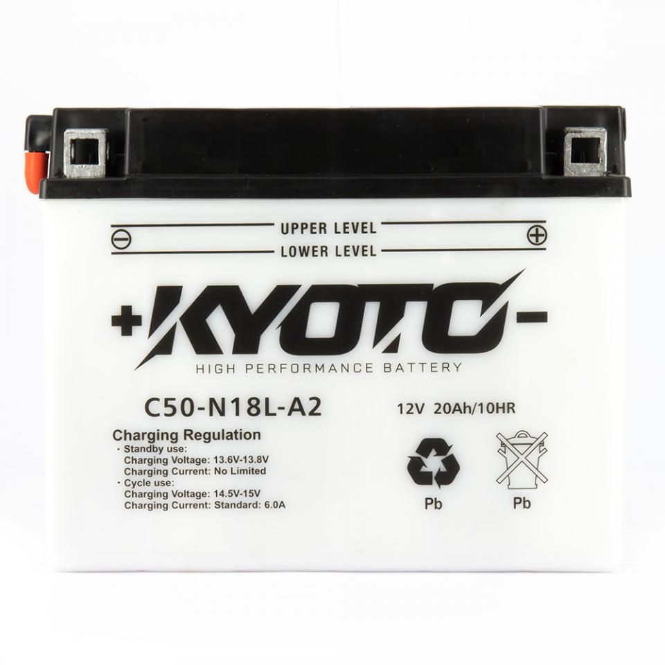 Batterie Kyoto pour Moto Harley Davidson 1340 FLT 1980 à 1982 Y50-N18L-A2 / 12V 20Ah Neuf