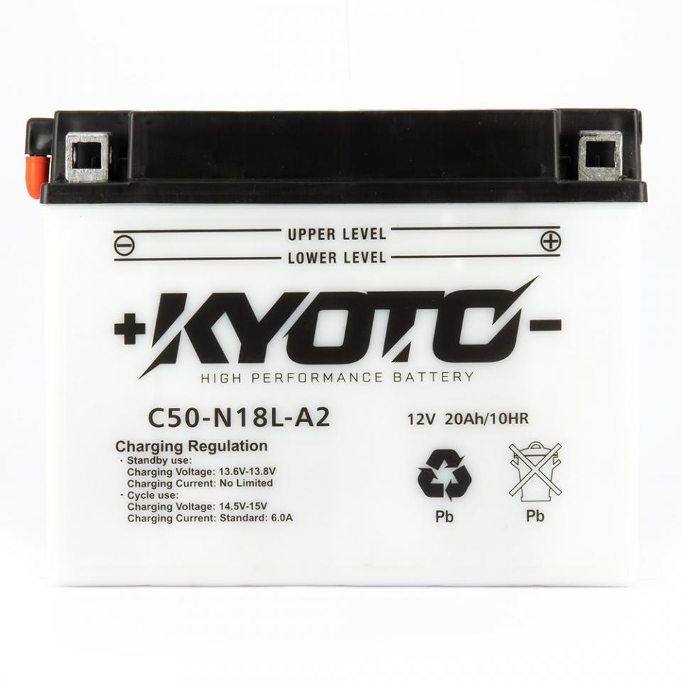 Batterie Kyoto pour Moto Harley Davidson 1340 FLT 1980 à 1982 Y50-N18L-A2 / 12V 20Ah Neuf