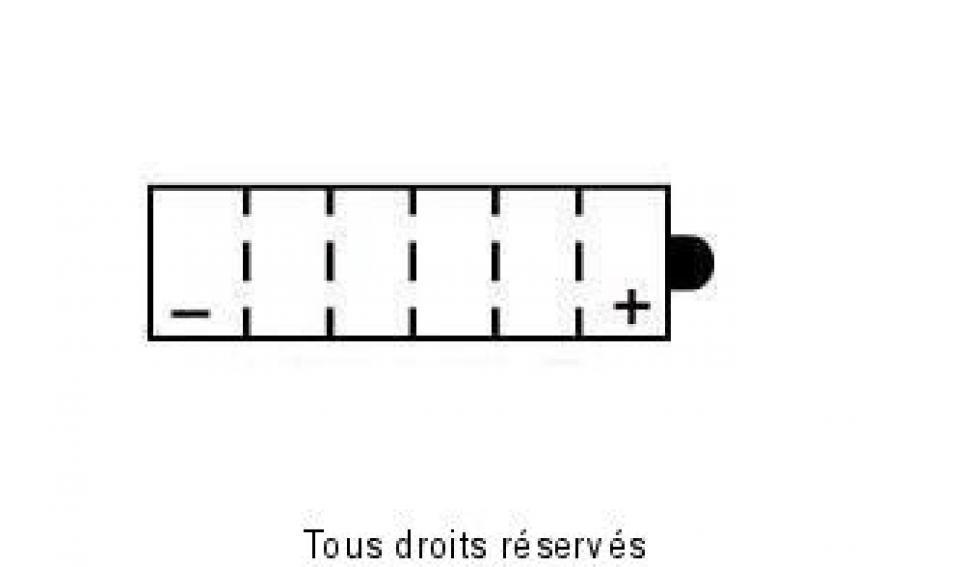 Batterie Kyoto pour Mobylette Malaguti 50 Fifty Top 1989 à 1993 YB4L-B / 12V 4Ah Neuf