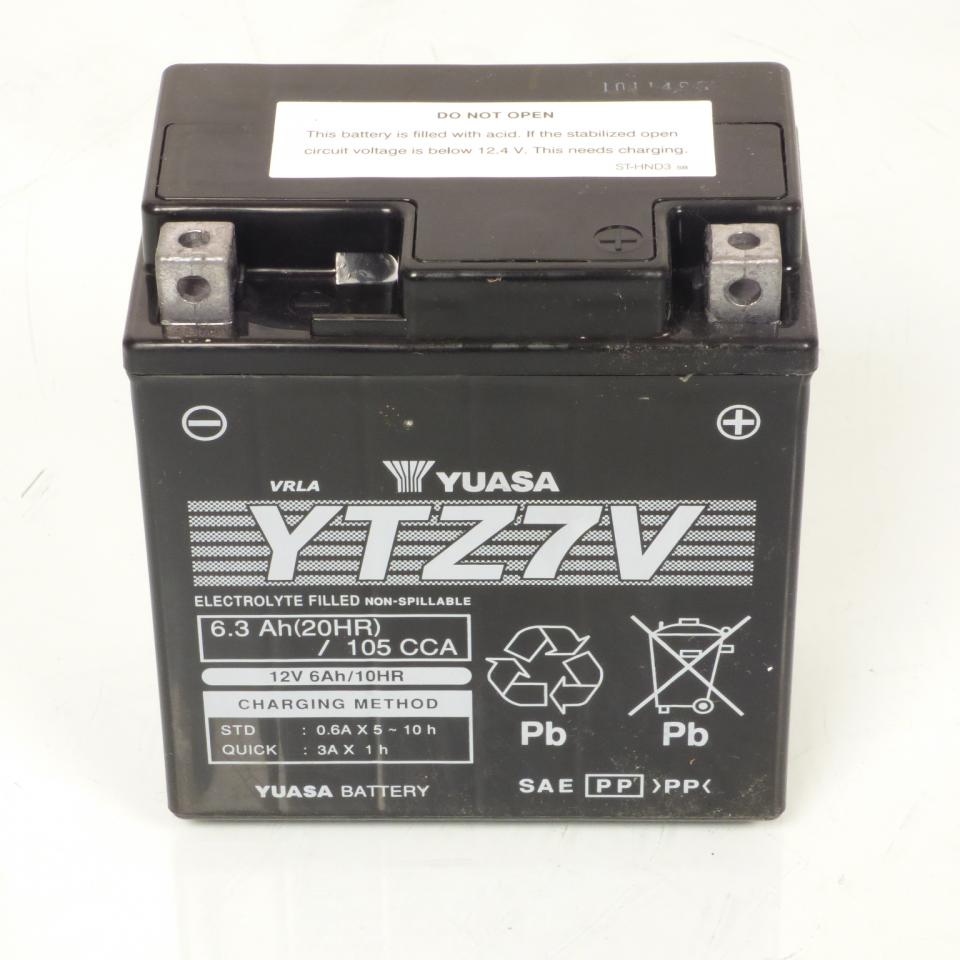 Batterie Yuasa pour scooter Yamaha 125 N-MAX 2015 à 2025 YTZ7V / 12V 6.3Ah Neuf