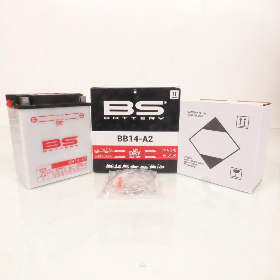 Batterie BS Battery pour Quad Kymco 400 Mxu Irs 2X4 2008 à 2013 YB14-A2 / 12V 14Ah Neuf