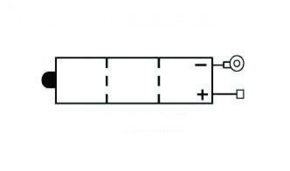 Batterie Kyoto pour Moto Yamaha 50 Ty M 1978 à 1980 6N4A-4D / 6V 4Ah Neuf