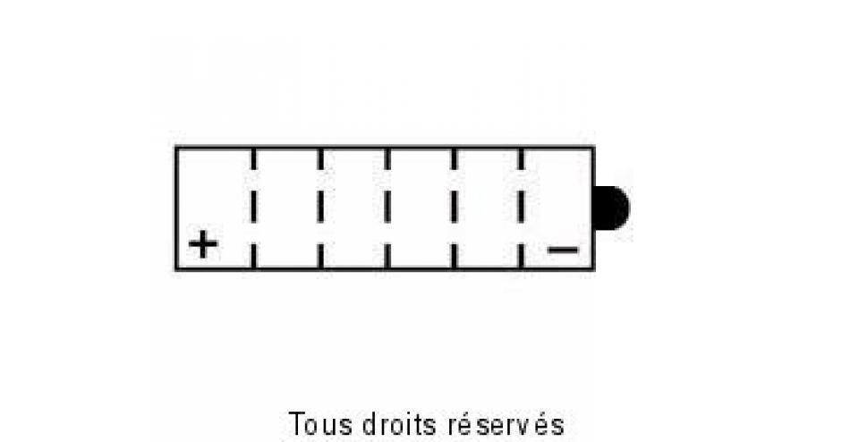 Batterie BS Battery pour Moto Honda 600 Transalp 1985 à 2000 YB12A-B / 12V 12Ah Neuf