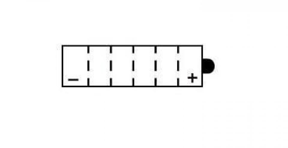 Batterie Yuasa pour Moto Yamaha 350 Rd Lc 1980 à 1981 12N5.5-3B / 12V 5.5Ah Neuf