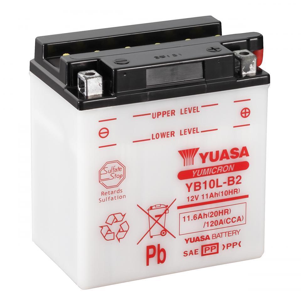 Batterie Yuasa pour Scooter Piaggio 125 Hexagon Lx4 1998 à 2001 YB10L-B2 / 12V 11Ah Neuf