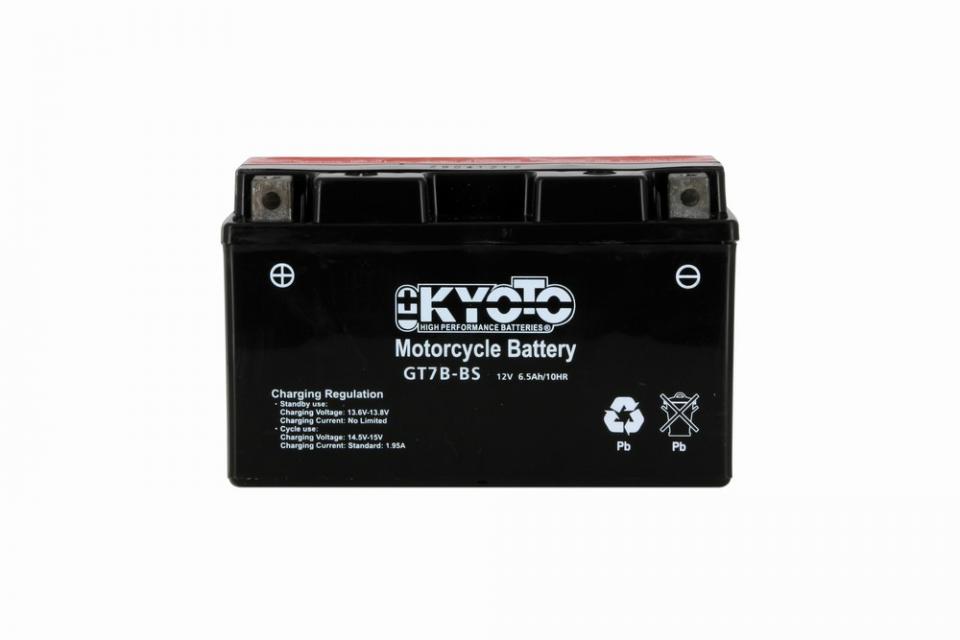 Batterie Kyoto pour Moto Sherco 125 City Corp 4T 2003 à 2005 YT7B-BS / 12V 6,5Ah Neuf