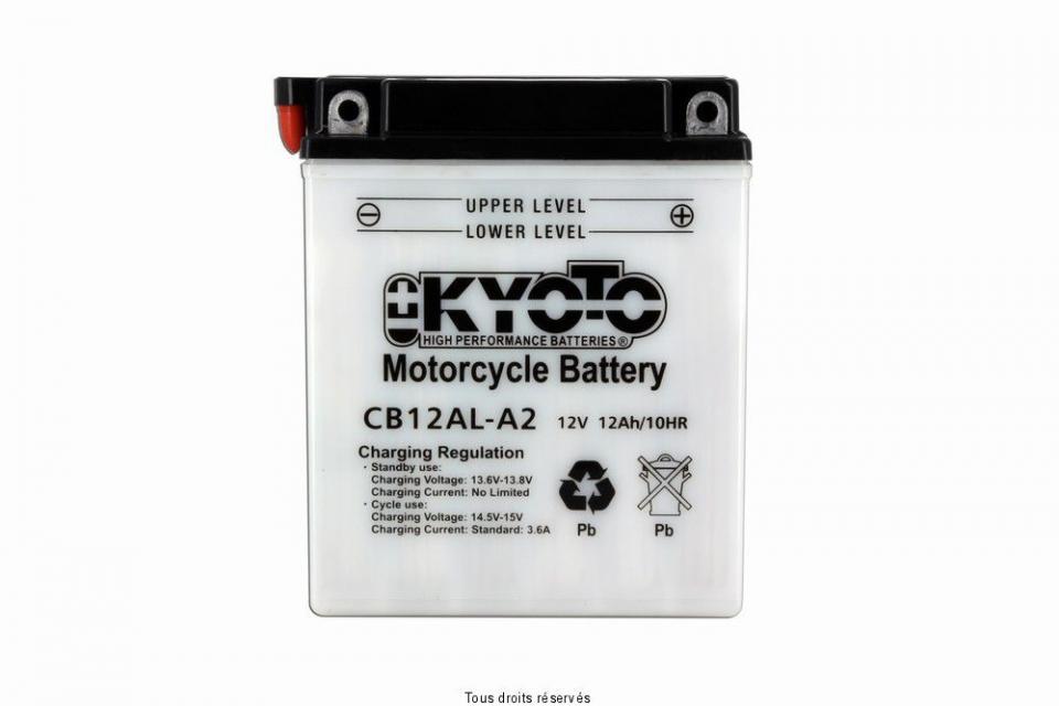 Batterie Kyoto pour Scooter Peugeot 125 Elyseo 1998 à 2004 YB12AL-A2 / 12V 12Ah Neuf