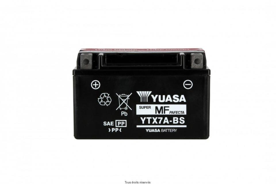 Batterie Yuasa pour Scooter Daelim 125 Ns Otello Dlx 2003 à 2007 YTX7A-BS / 12V 6Ah Neuf