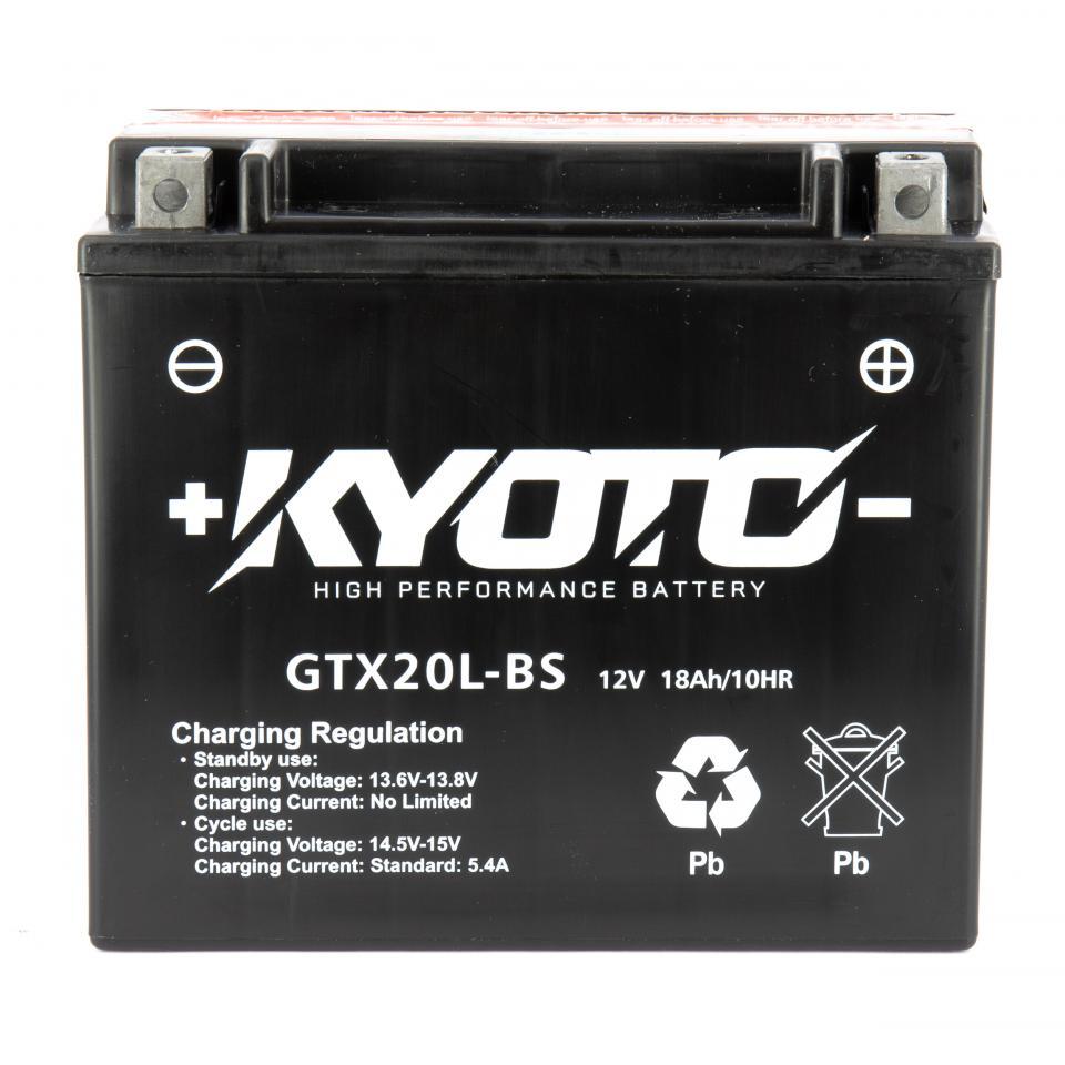 Batterie Kyoto pour Moto Moto Guzzi 1100 California Aquila Nera 2009 à 2011 YTX20L-BS / 12V 18Ah Neuf