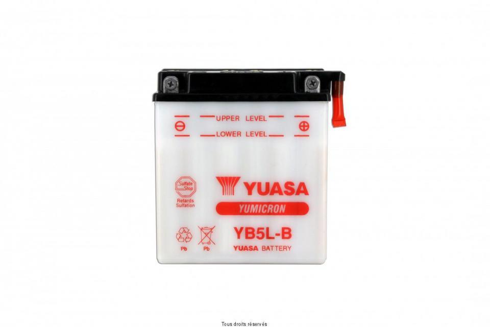 Batterie Yuasa pour Moto Yamaha 125 YBR 2005 à 2010 YB5L-B / 12V 5Ah Neuf