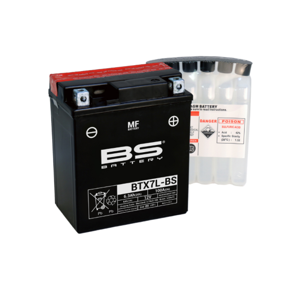 Batterie BS Battery pour Moto BRIXTON 125 Bx 2017 à 2019 Neuf