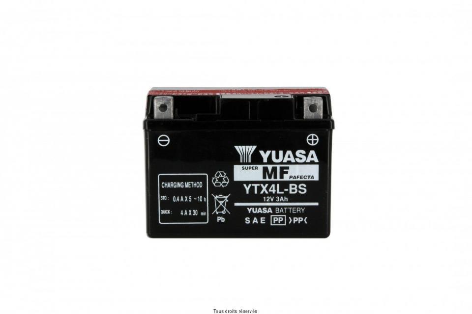 Batterie Yuasa pour Moto Honda 125 CRM R 1990 à 2000 YTX4L-BS / 12V 3Ah Neuf