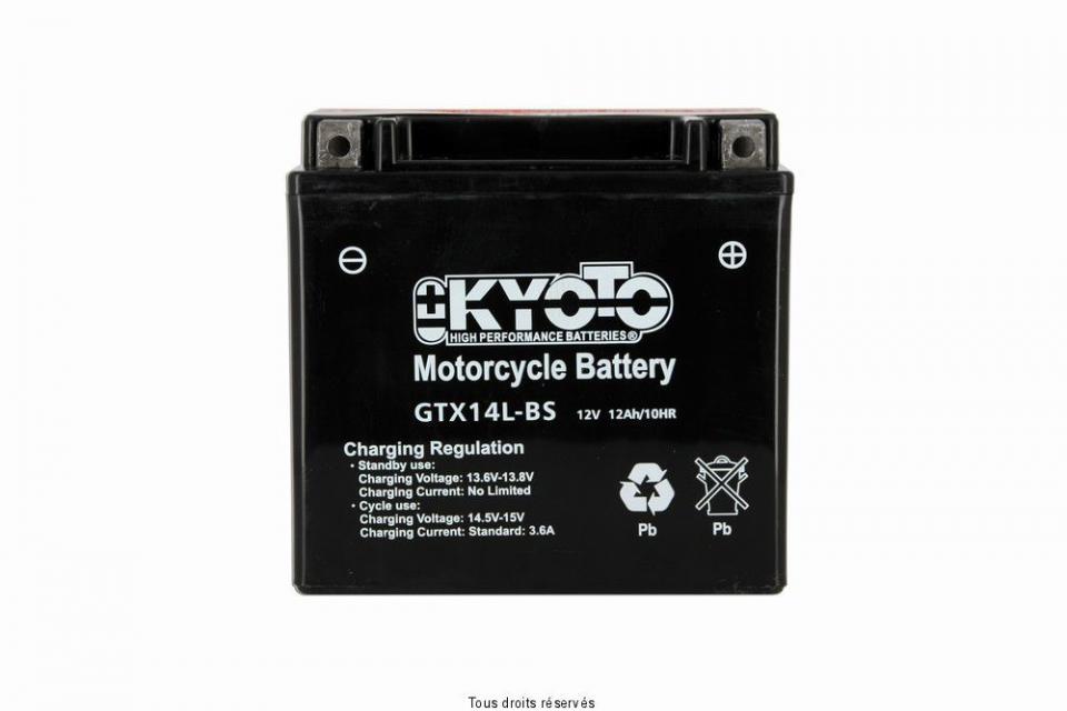 Batterie Kyoto pour Moto Harley Davidson 1200 XL T Superlow 2014 à 2019 YTX14L-BS / 12V 12Ah Neuf