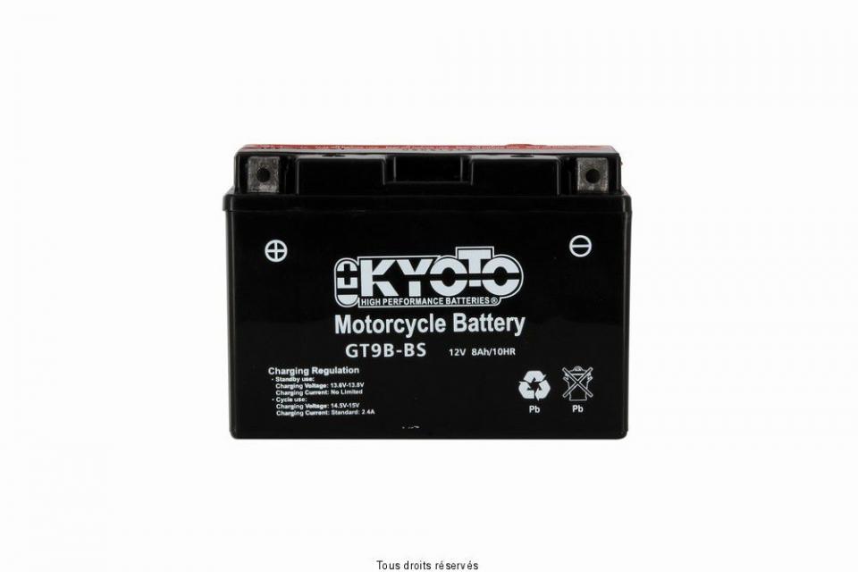 Batterie Kyoto pour Scooter MBK 125 Evolis 2014 à 2015 YT9B-BS / 12V 8Ah Neuf