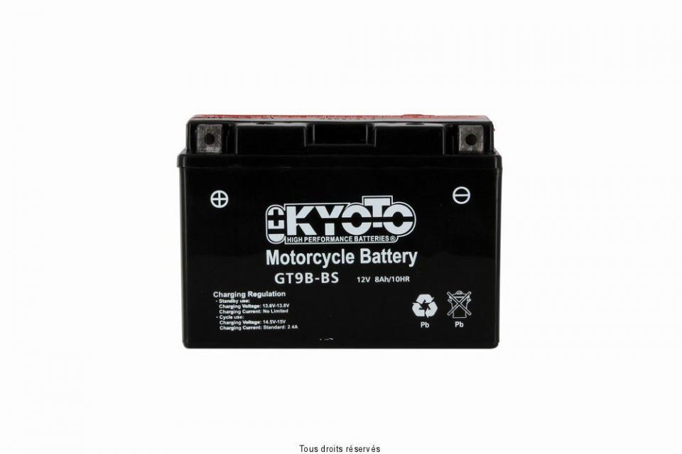 Batterie Kyoto pour Moto Yamaha 660 XTX 2004 à 2016 YT9B-BS / 12V 8Ah Neuf