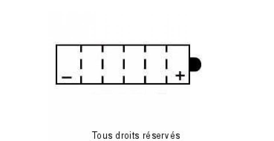 Batterie Tecnium pour Moto Yamaha 125 SR 1982 à 2007 12N7-3B / 12V 7Ah Neuf