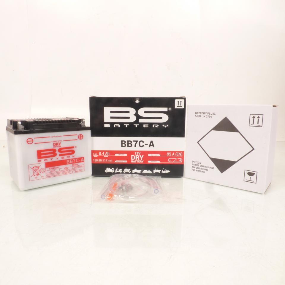 Batterie BS Battery pour Moto Derbi 125 Cross city 2007 à 2012 YB7C-A / 12V 8Ah Neuf