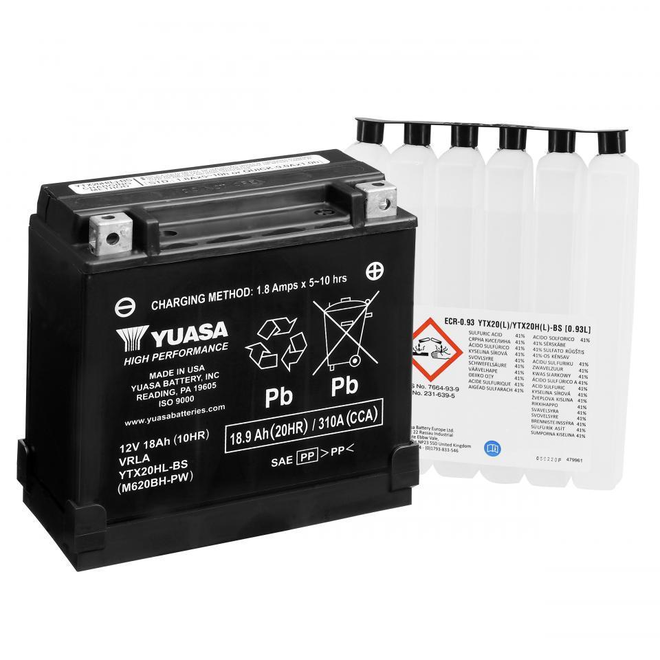 Batterie Yuasa pour Moto Victory 1731 Vision Arlen Ness 2010 à 2013 YTX20HL-BS / 12V 18Ah Neuf