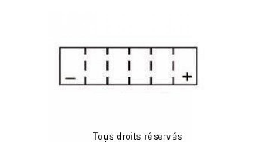 Batterie Yuasa pour Moto Suzuki 350 DR SE 1996 à 2000 YTX7L-BS / 12V 6Ah Neuf