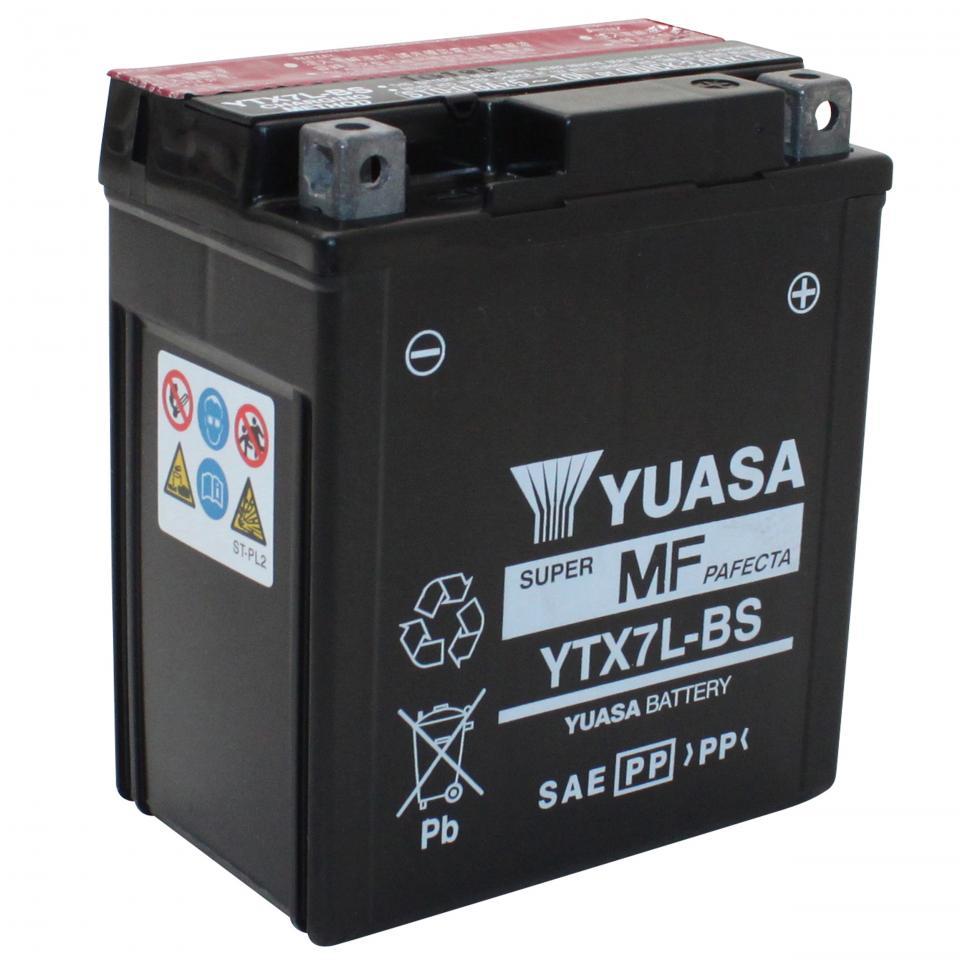 Batterie Yuasa pour Moto Suzuki 350 DR SE 1996 à 2000 YTX7L-BS / 12V 6Ah Neuf