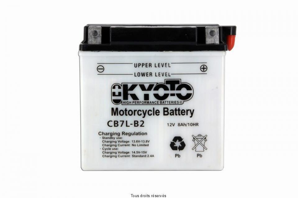 Batterie Kyoto pour Scooter Peugeot 50 Looxor Tsdi 2001 à 2006 YB7L-B2 / 12V 8Ah Neuf