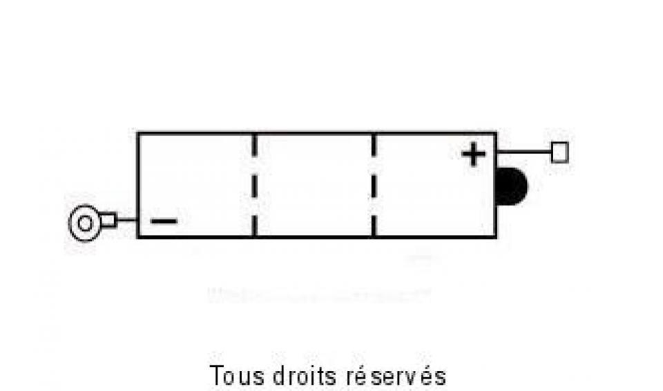 Batterie Kyoto pour Moto Yamaha 80 Bop Lb2 1978 à 1980 6N4-2A-2 / 6V 4Ah Neuf