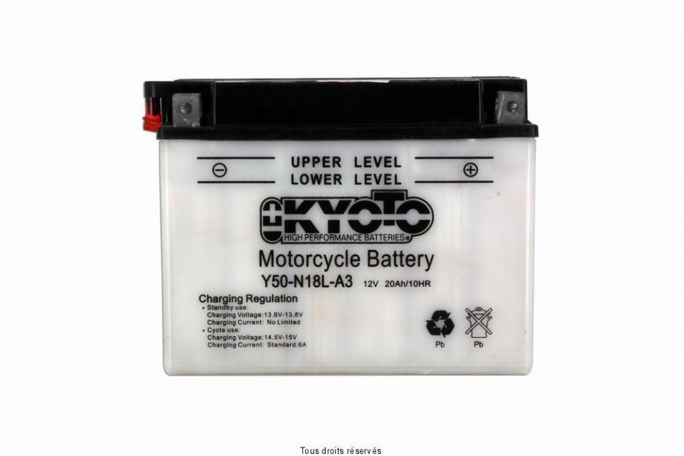 Batterie Kyoto pour Moto Yamaha 1000 XV Virago 1984 à 1988 Y50-N18L-A3 / 12V 20Ah Neuf