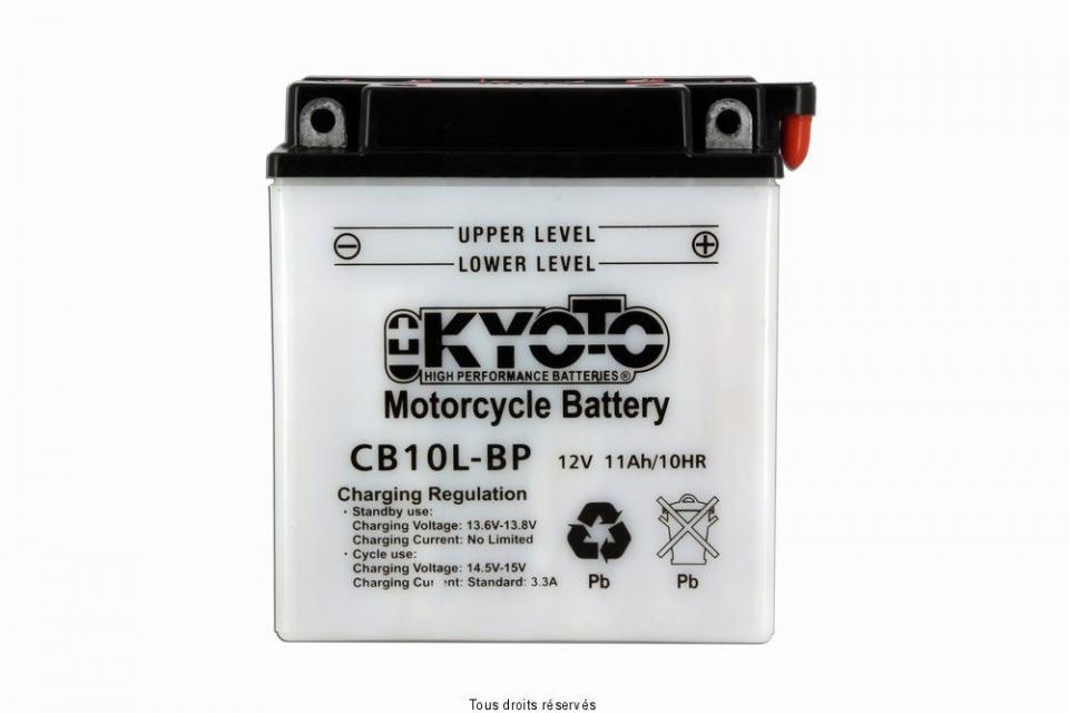 Batterie Kyoto pour Scooter Piaggio 125 Vespa Gt Hengtong 2003 à 2007 YB10L-BP / 12V 11Ah Neuf