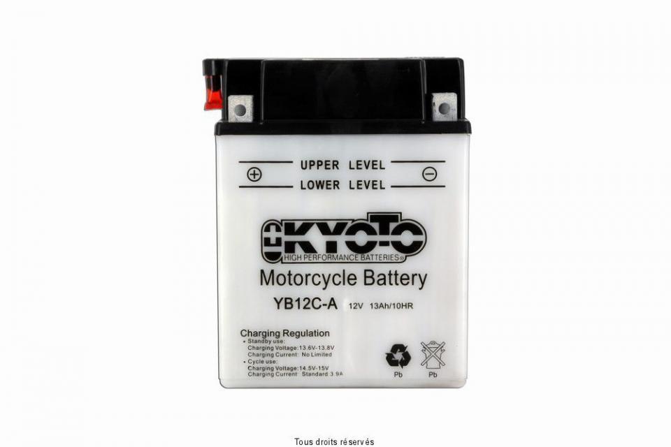 Batterie Kyoto pour Auto Yamaha 1987 à 2003 YB12C-A / 12V 12Ah Neuf