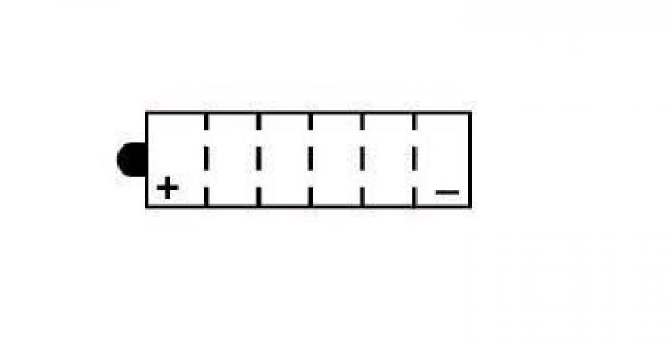 Batterie Kyoto pour Auto Yamaha 1987 à 2003 YB12C-A / 12V 12Ah Neuf
