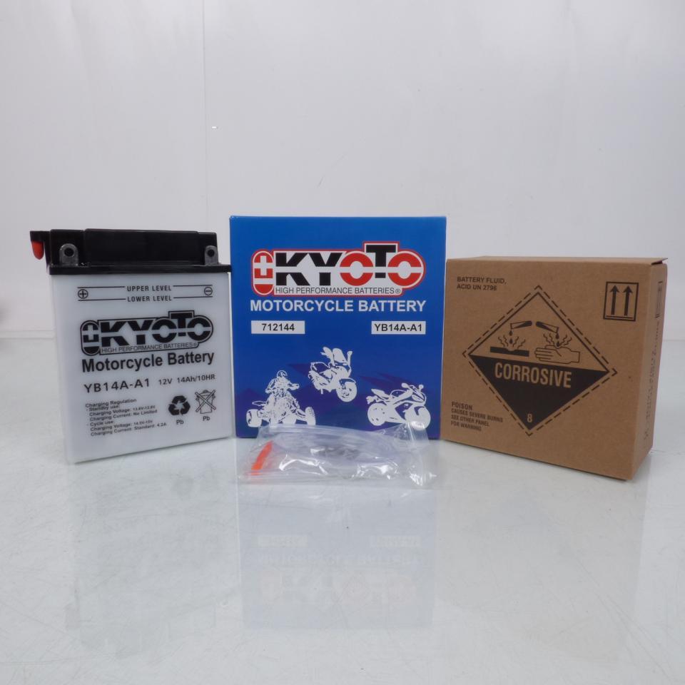 Batterie Kyoto pour Quad Yamaha 400 Yfm Fw Kodiak 1993 à 1995 YB14A-A1 / 12V 14Ah Neuf