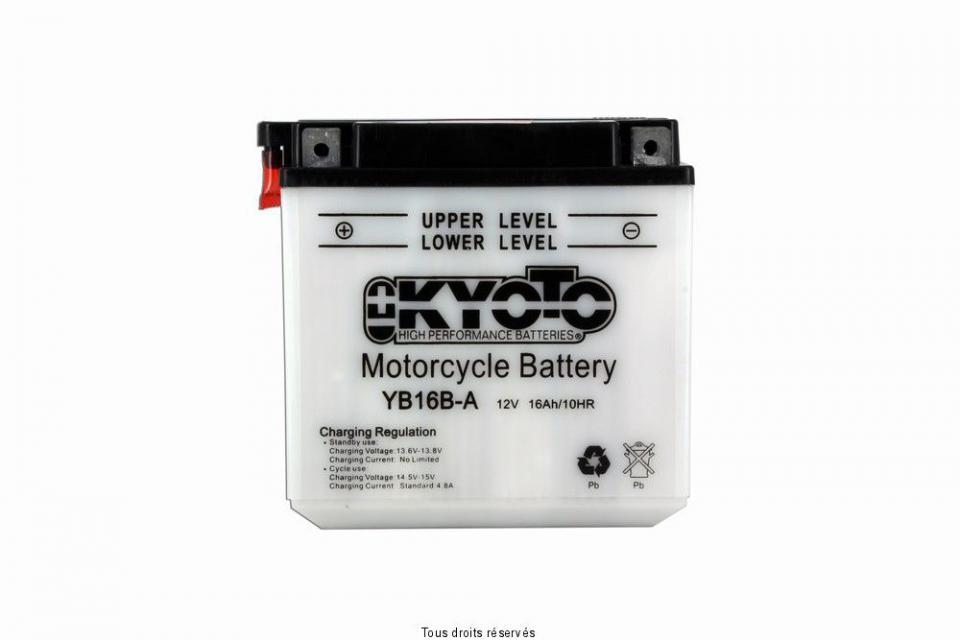 Batterie Kyoto pour Moto Honda 1000 Vf F F2 1985 à 1987 YB16B-A / 12V 16Ah Neuf