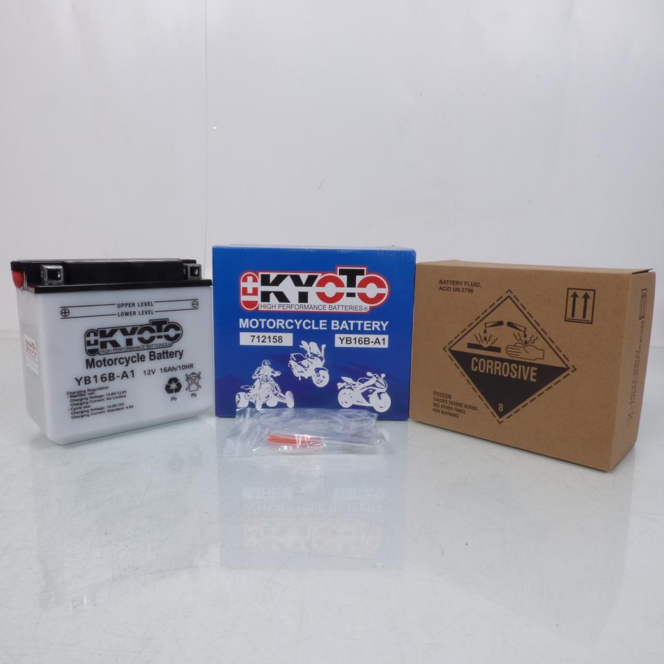 Batterie Kyoto pour Moto Suzuki 800 Vs Gl Intruder 1991 à 2003 YB16B-A1 / 12V 16Ah Neuf