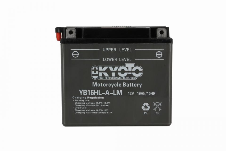 Batterie Kyoto pour Moto Harley Davidson 1340 Xlh Dyna Glide Daytona 1991 YB16HL-A-LM / 12V 19Ah Neuf