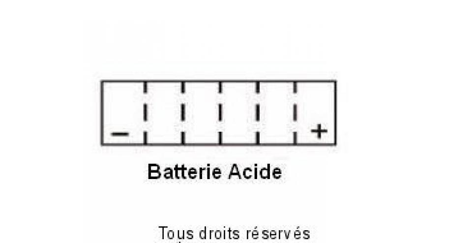 Batterie Kyoto pour Scooter Gilera 500 Nexus 2009 à 2012 YTX14AH-LBS / 12V 12Ah Neuf