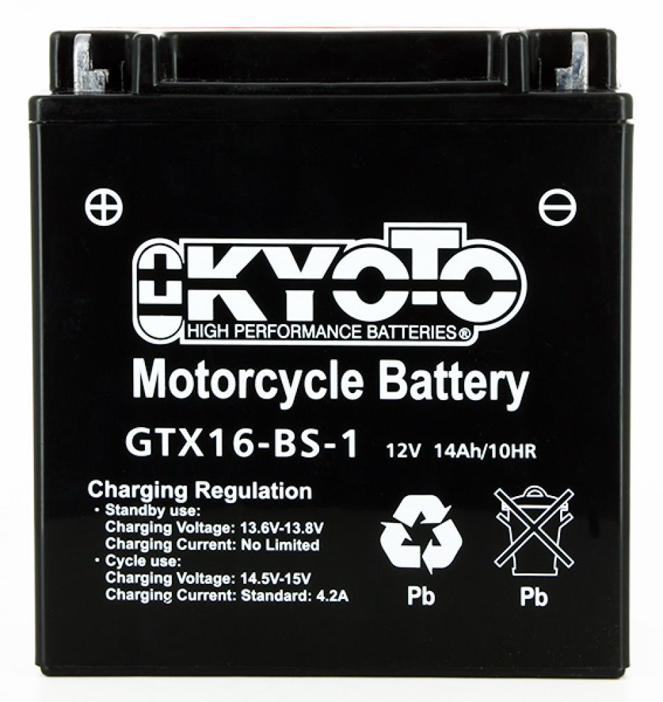 Batterie Kyoto pour Scooter Gilera 800 GP 2008 à 2014 YTX16-BS-1 / 12V 14Ah Neuf