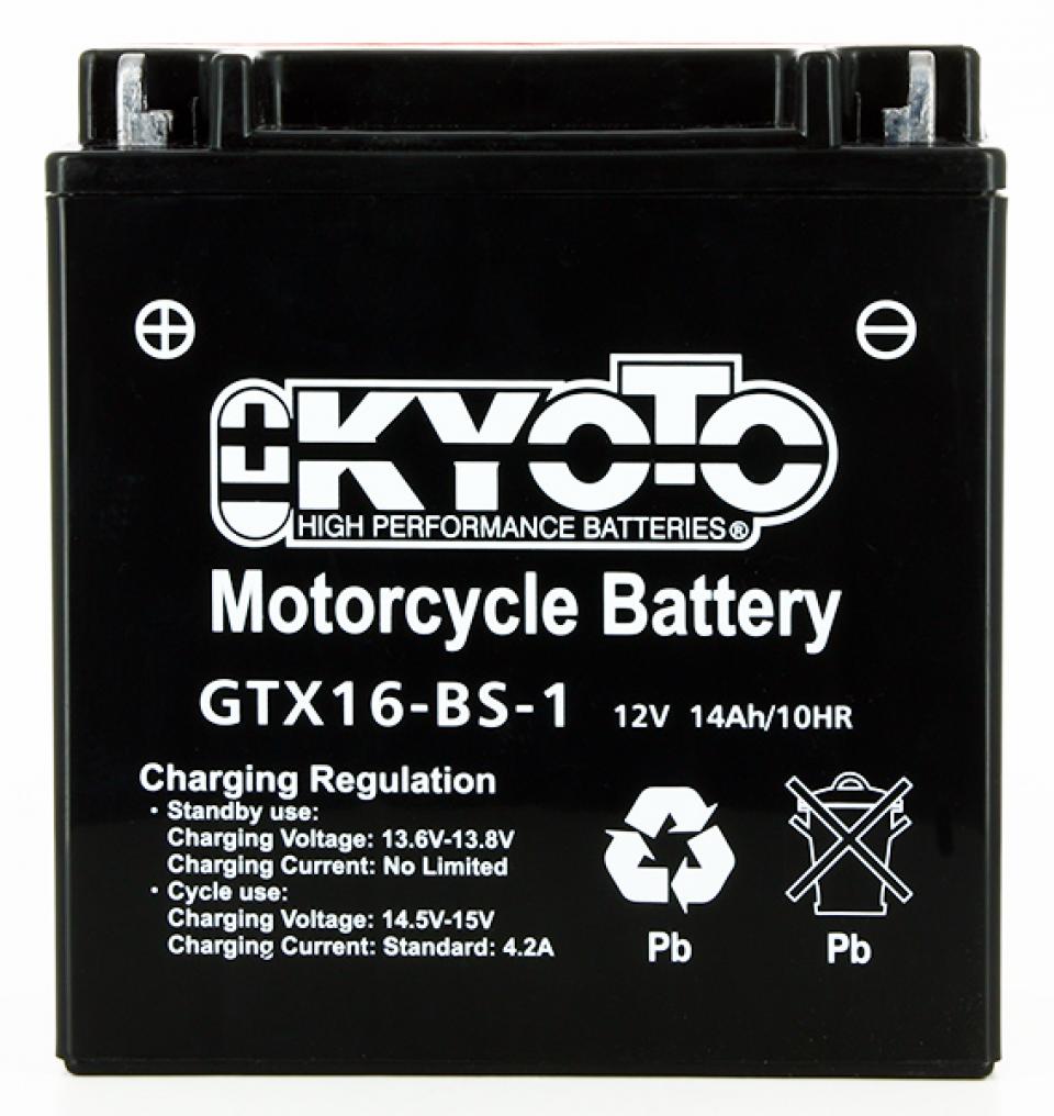 Batterie Kyoto pour Scooter Gilera 800 GP 2008 à 2014 YTX16-BS-1 / 12V 14Ah Neuf