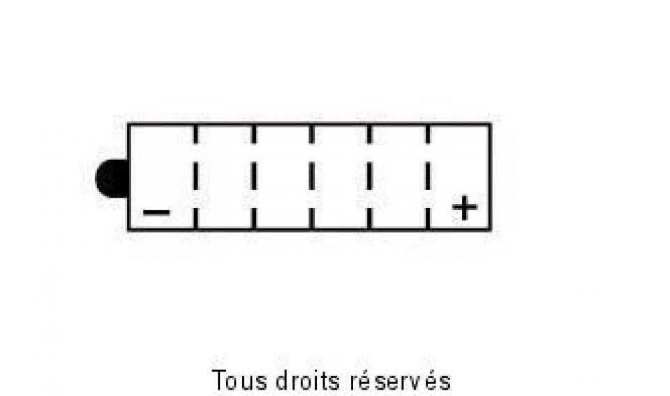 Batterie Kyoto pour Moto Sachs 125 ZX 1999 à 2003 12N5-3A / 12V 5Ah Neuf
