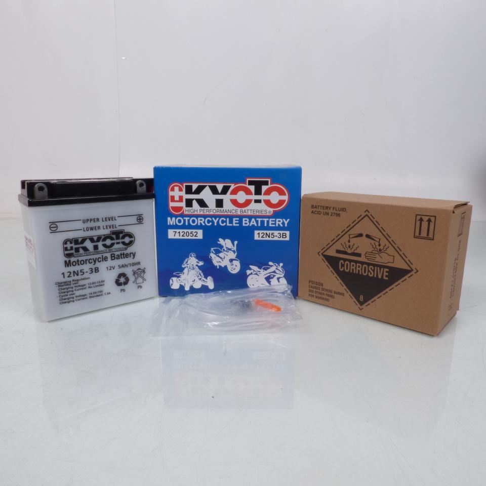 Batterie Kyoto pour Moto Suzuki 125 GT 1975 à 1977 12N5-3B Neuf