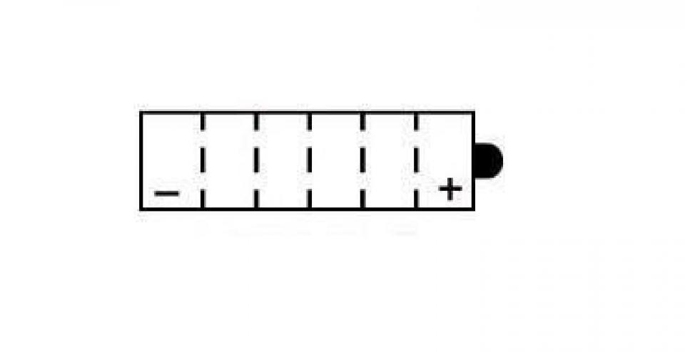Batterie Kyoto pour Moto Yamaha 125 SR 1982 à 2007 12N7-3B / 12V 7Ah Neuf