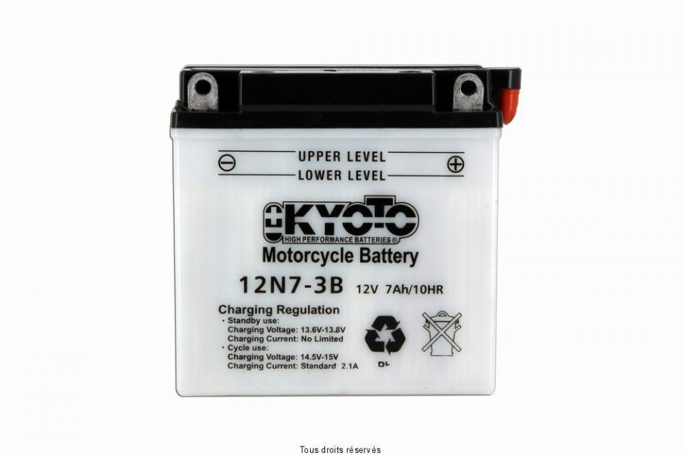 Batterie Kyoto pour Moto Yamaha 500 SR 1978 à 1995 12N7-3B / 12V 7Ah Neuf