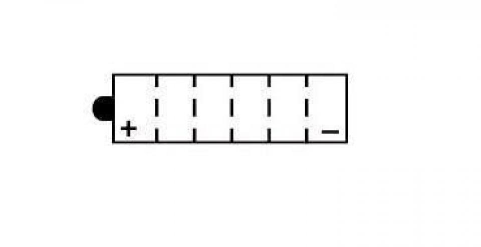 Batterie Kyoto pour Moto Sym 125 Xs K 2007 à 2013 12N7-4A / 12V 7Ah Neuf