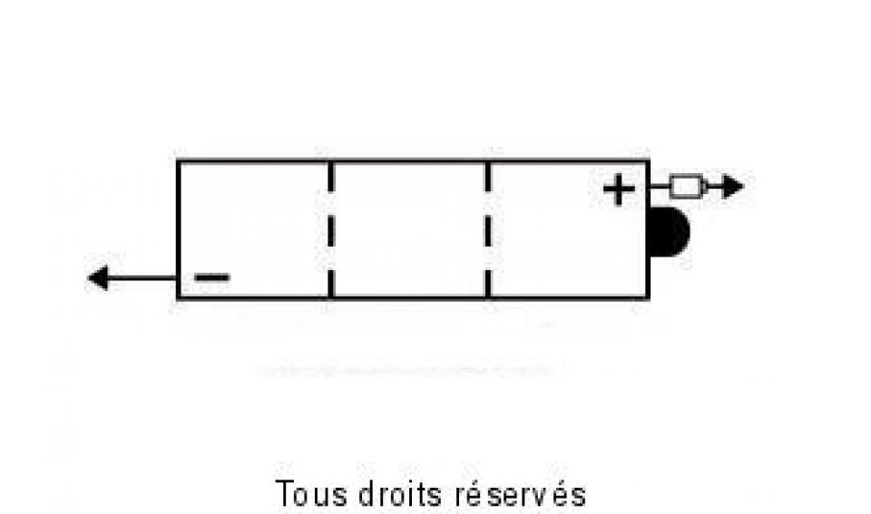Batterie Kyoto pour Moto Honda 80 MT 1980 à 1982 6N4-2A-7 / 6V 4Ah Neuf