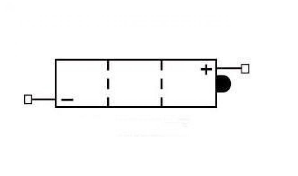 Batterie Kyoto pour Moto Suzuki 50 Ts K 1979 6N4B-2A / 6V 4Ah Neuf