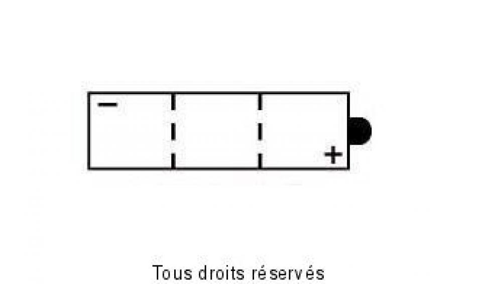 Batterie Kyoto pour Auto B38-6A / 6V 13Ah Neuf