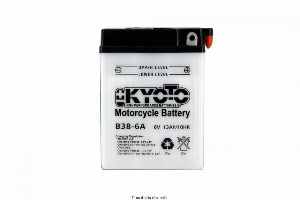 Batterie Kyoto pour Auto B38-6A / 6V 13Ah Neuf