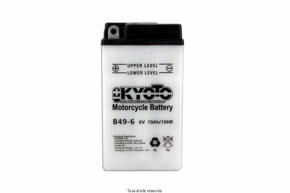 Batterie Kyoto pour Moto BMW 600 R 67 /2/3 1952 à 1955 B49-6 / 6V 9Ah / 0T20 Neuf