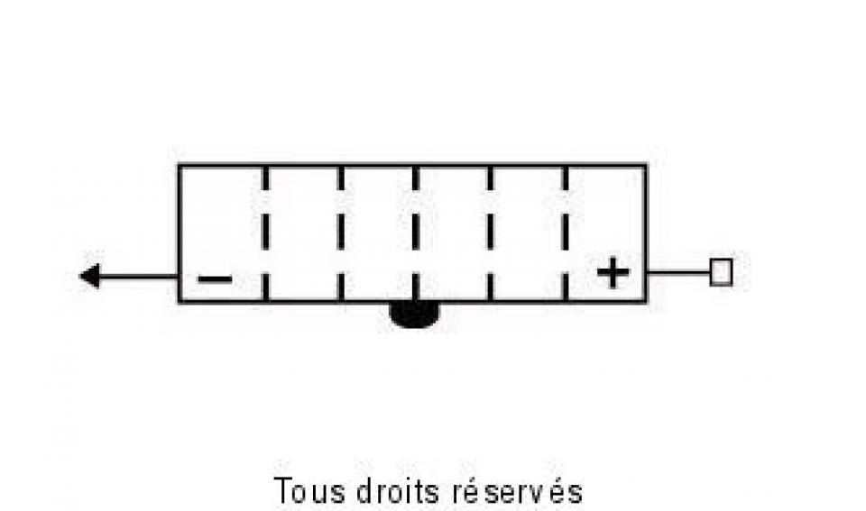 Batterie Kyoto pour Scooter Yamaha 50 Sg Sting 1984 à 1987 YB2.5L-C / 12V 2.5Ah Neuf