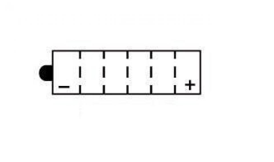 Batterie Kyoto pour Moto Honda 350 XR R 1983 à 1987 Neuf
